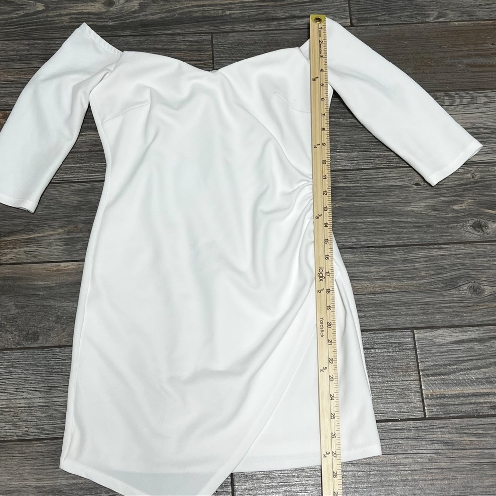 Midnight Doll Women’s Dress White Midi Bodycon fitted tight size 5 - Picture 12 of 15